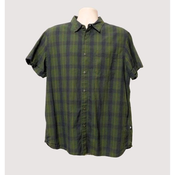 The North Face Other - The North Face Shirt Mens XL Green Blue Plaid Short Sleeve Cotton